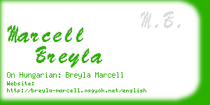 marcell breyla business card